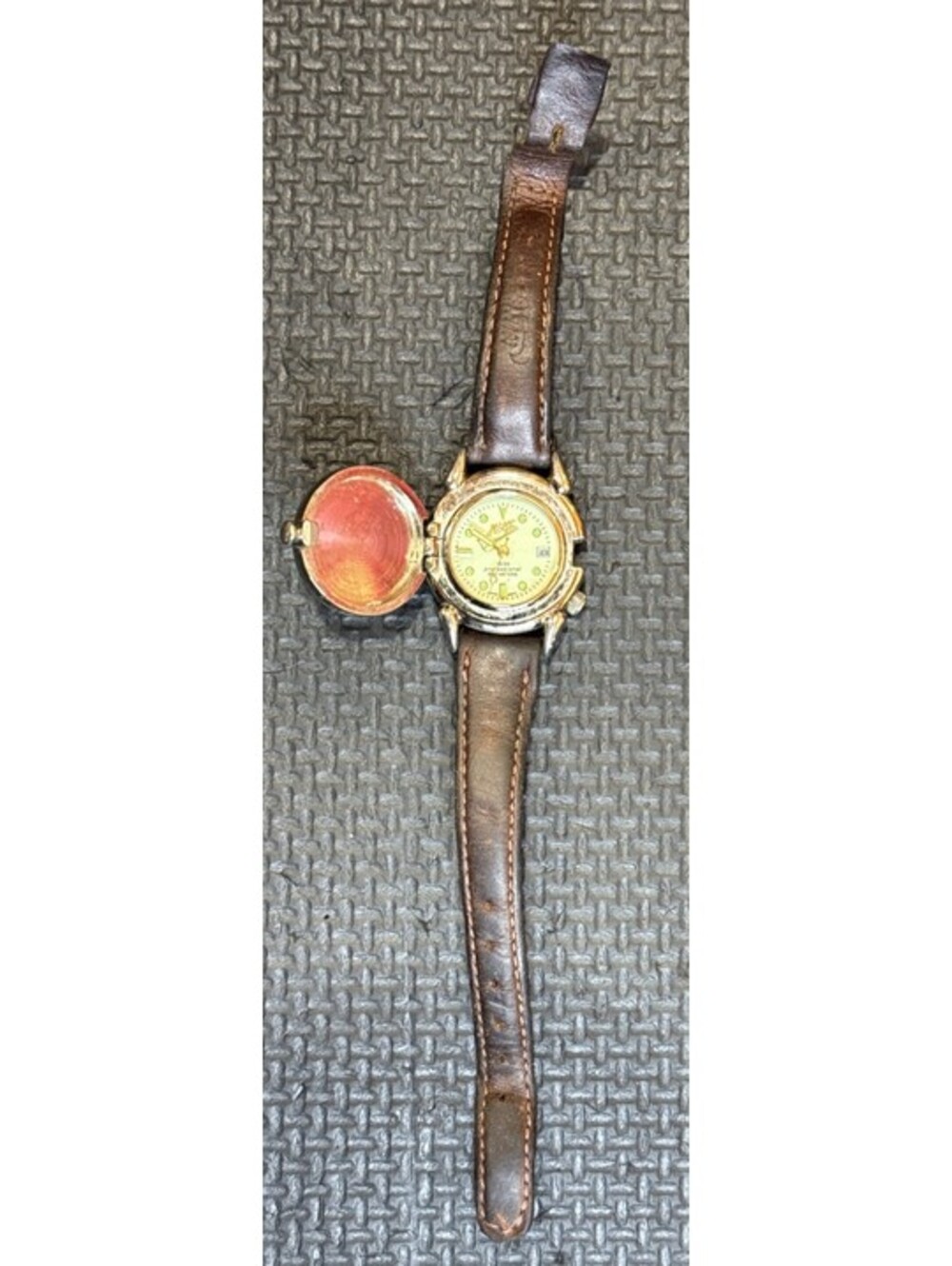Vintage Nike 1500 Professional Women’s Watch |200m WR | Hinged Cover | Leather